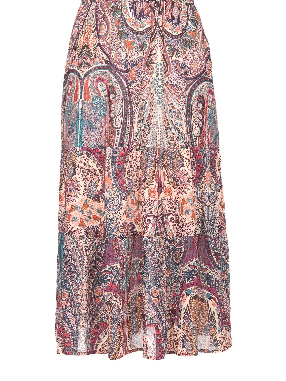 Ba&sh tiered paisley skirt